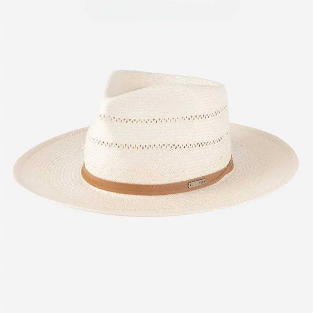 Gigi Pip ARLO RANCHER FEDORA STRAW HAT in White​